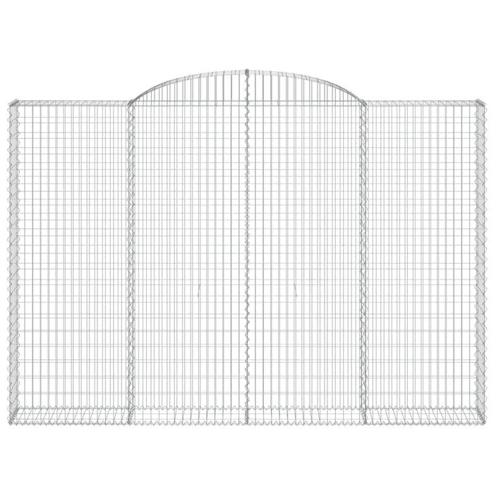 Coșuri gabion arcuite, 2 buc. 300x30x200/220 cm fier galvanizat - WALTI WALTI
