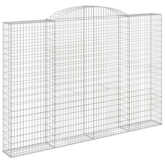 Coșuri gabion arcuite, 3 buc. 300x30x200/220 cm fier galvanizat - WALTI WALTI