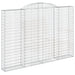Coșuri gabion arcuite, 3 buc. 300x30x200/220 cm fier galvanizat - WALTI WALTI