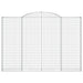 Coșuri gabion arcuite, 3 buc. 300x30x200/220 cm fier galvanizat - WALTI WALTI