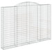 Coșuri gabion arcuite 4 buc. 300x30x200/220 cm fier galvanizat - WALTI WALTI