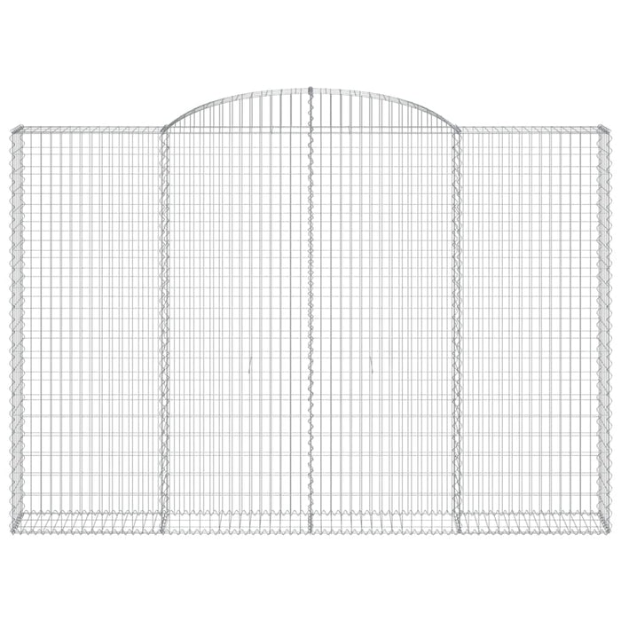 Coșuri gabion arcuite 4 buc. 300x30x200/220 cm fier galvanizat - WALTI WALTI