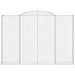 Coșuri gabion arcuite 4 buc. 300x30x200/220 cm fier galvanizat - WALTI WALTI