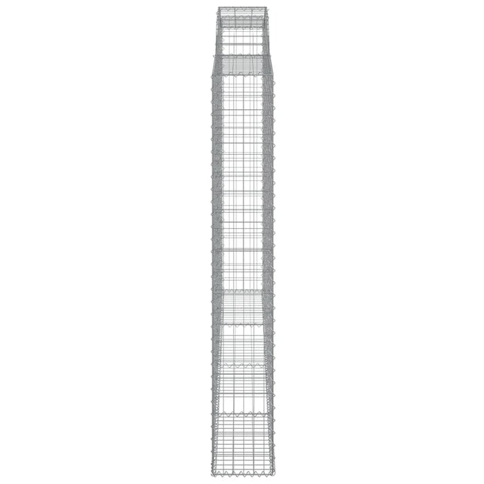 Coșuri gabion arcuite 4 buc. 300x30x200/220 cm fier galvanizat - WALTI WALTI
