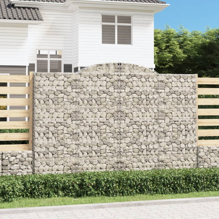 Coșuri gabion arcuite 4 buc. 300x30x200/220 cm fier galvanizat - WALTI WALTI
