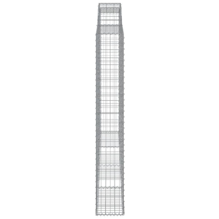 Coșuri gabion arcuite, 5 buc. 300x30x200/220 cm fier galvanizat - WALTI WALTI