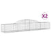 Coșuri gabion arcuite, 2 buc., 300x50x40/60 cm, fier galvanizat - WALTI WALTI