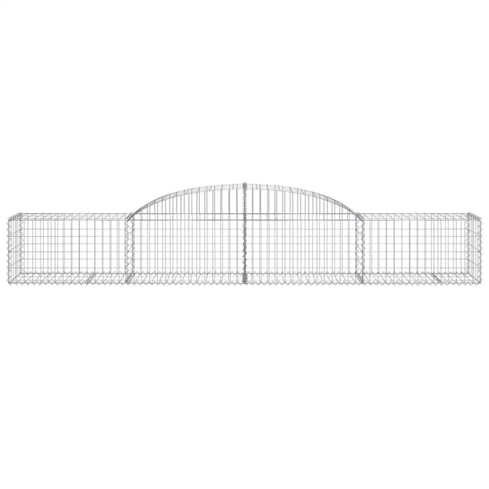 Coșuri gabion arcuite, 2 buc., 300x50x40/60 cm, fier galvanizat - WALTI WALTI