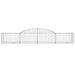 Coșuri gabion arcuite, 2 buc., 300x50x40/60 cm, fier galvanizat - WALTI WALTI