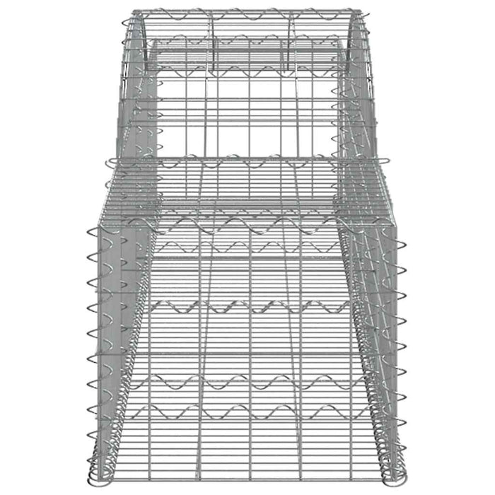Coșuri gabion arcuite, 2 buc., 300x50x40/60 cm, fier galvanizat - WALTI WALTI