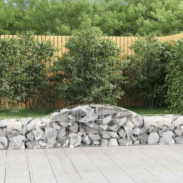 Coșuri gabion arcuite, 2 buc., 300x50x40/60 cm, fier galvanizat - WALTI WALTI