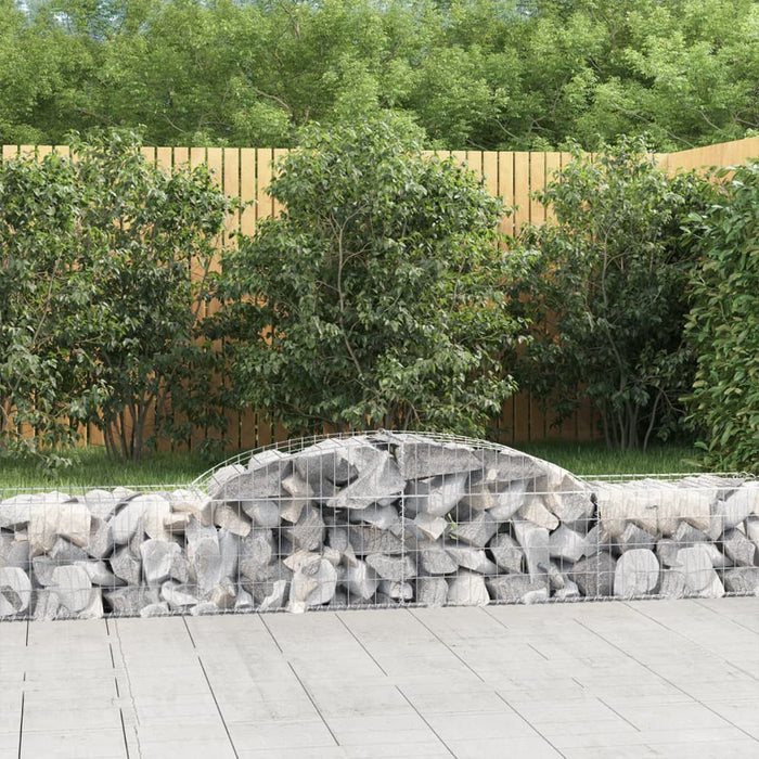 Coșuri gabion arcuite, 3 buc., 300x50x40/60 cm, fier galvanizat - WALTI WALTI