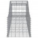 Coșuri gabion arcuite 4 buc., 300x50x40/60 cm, fier galvanizat - WALTI WALTI