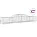 Coșuri gabion arcuite, 7 buc., 300x50x40/60 cm, fier galvanizat - WALTI WALTI