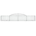 Coșuri gabion arcuite, 10 buc., 300x50x40/60cm, fier galvanizat - WALTI WALTI