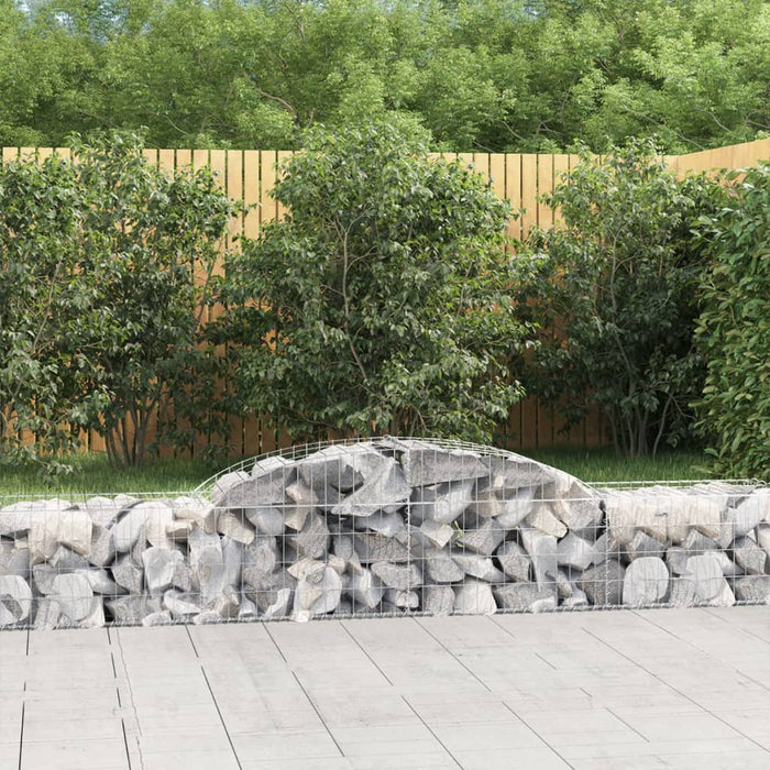 Coșuri gabion arcuite, 11 buc., 300x50x40/60cm, fier galvanizat - WALTI WALTI
