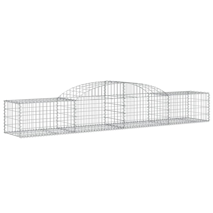 Coșuri gabion arcuite, 17 buc., 300x50x40/60cm, fier galvanizat - WALTI WALTI