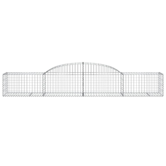 Coșuri gabion arcuite, 17 buc., 300x50x40/60cm, fier galvanizat - WALTI WALTI