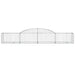Coșuri gabion arcuite, 17 buc., 300x50x40/60cm, fier galvanizat - WALTI WALTI