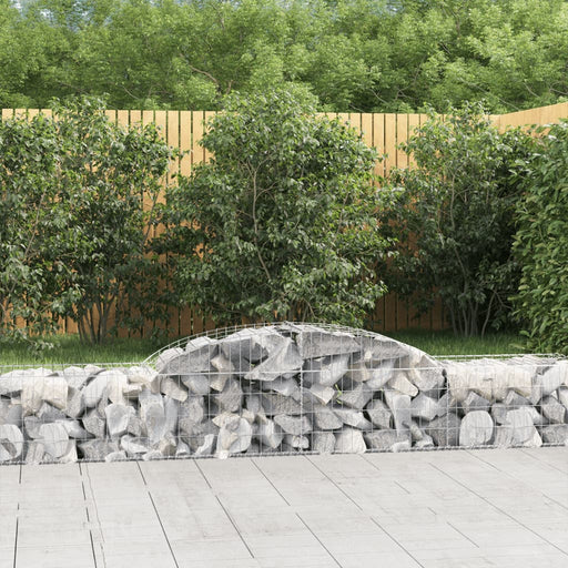 Coșuri gabion arcuite, 17 buc., 300x50x40/60cm, fier galvanizat - WALTI WALTI