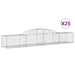 Coșuri gabion arcuite, 25 buc., 300x50x40/60cm, fier galvanizat - WALTI WALTI