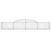 Coșuri gabion arcuite, 25 buc., 300x50x40/60cm, fier galvanizat - WALTI WALTI