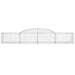 Coșuri gabion arcuite, 30 buc., 300x50x40/60cm, fier galvanizat - WALTI WALTI