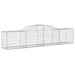 Coșuri gabion arcuite 4 buc, 300x50x60/80 cm, fier galvanizat - WALTI WALTI