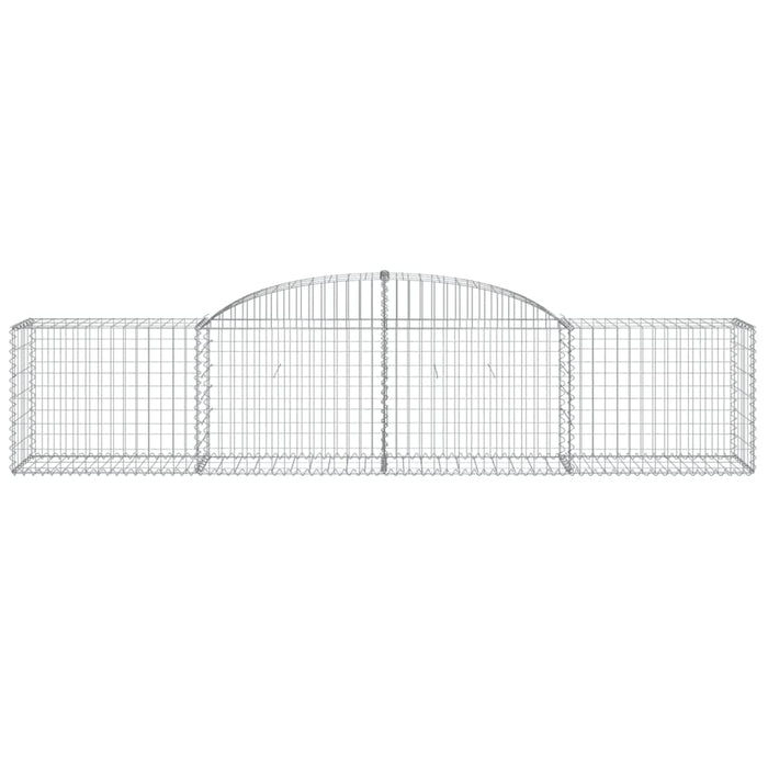 Coșuri gabion arcuite 4 buc, 300x50x60/80 cm, fier galvanizat - WALTI WALTI