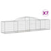 Coșuri gabion arcuite 7 buc, 300x50x60/80 cm, fier galvanizat - WALTI WALTI