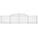 Coșuri gabion arcuite 7 buc, 300x50x60/80 cm, fier galvanizat - WALTI WALTI