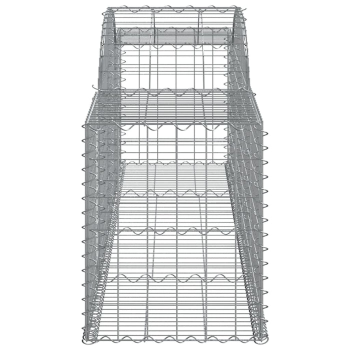 Coșuri gabion arcuite 8 buc, 300x50x60/80 cm, fier galvanizat - WALTI WALTI