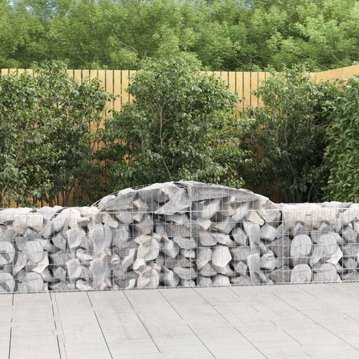 Coșuri gabion arcuite 8 buc, 300x50x60/80 cm, fier galvanizat - WALTI WALTI