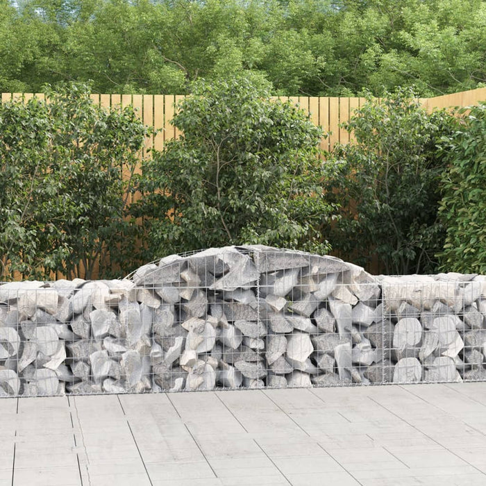 Coșuri gabion arcuite 8 buc, 300x50x60/80 cm, fier galvanizat - WALTI WALTI