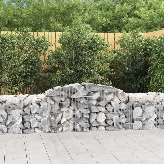 Coșuri gabion arcuite 9 buc, 300x50x60/80 cm, fier galvanizat - WALTI WALTI