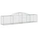 Coșuri gabion arcuite 10 buc, 300x50x60/80 cm, fier galvanizat - WALTI WALTI