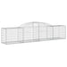 Coșuri gabion arcuite 13 buc, 300x50x60/80 cm, fier galvanizat - WALTI WALTI