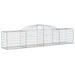 Coșuri gabion arcuite 15 buc, 300x50x60/80 cm, fier galvanizat - WALTI WALTI