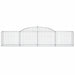 Coșuri gabion arcuite 15 buc, 300x50x60/80 cm, fier galvanizat - WALTI WALTI
