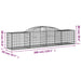 Coșuri gabion arcuite 17 buc, 300x50x60/80 cm, fier galvanizat - WALTI WALTI