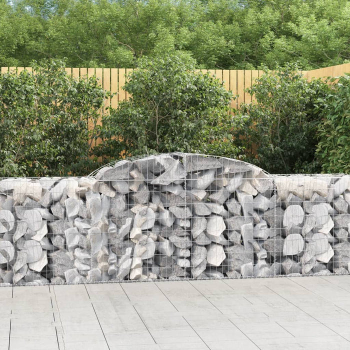 Coșuri gabion arcuite 8 buc, 300x50x80/100 cm, fier galvanizat - WALTI WALTI