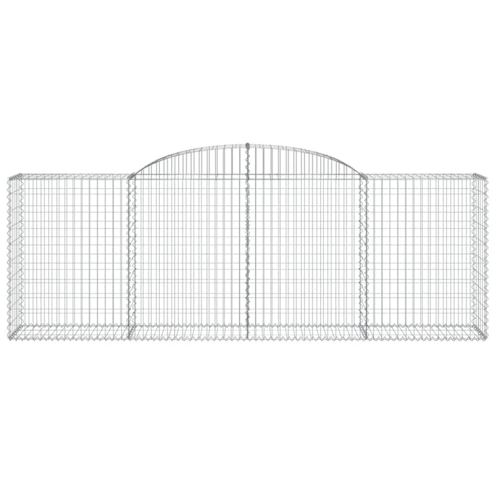 Coșuri gabion arcuite 2 buc, 300x50x100/120 cm fier galvanizat - WALTI WALTI