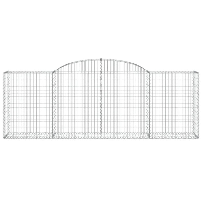 Coșuri gabion arcuite 4 buc, 300x50x100/120 cm fier galvanizat - WALTI WALTI