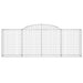 Coșuri gabion arcuite 4 buc, 300x50x100/120 cm fier galvanizat - WALTI WALTI