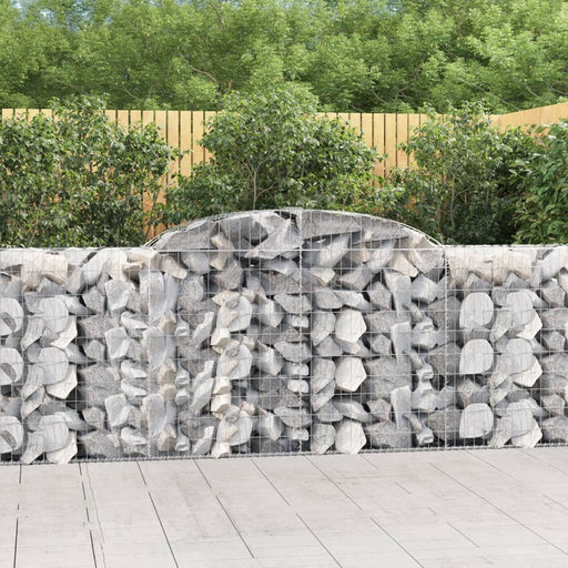 Coșuri gabion arcuite 4 buc, 300x50x100/120 cm fier galvanizat - WALTI WALTI