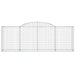 Coșuri gabion arcuite 11 buc, 300x50x100/120cm, fier galvanizat - WALTI WALTI