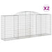 Coșuri gabion arcuite 2 buc. 300x50x120/140 cm, fier galvanizat - WALTI WALTI