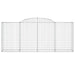 Coșuri gabion arcuite 3 buc. 300x50x120/140 cm, fier galvanizat - WALTI WALTI