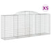 Coșuri gabion arcuite 5 buc. 300x50x120/140 cm, fier galvanizat - WALTI WALTI