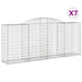 Coșuri gabion arcuite 7 buc. 300x50x120/140 cm, fier galvanizat - WALTI WALTI
